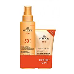 Nuxe Sun Spray Fondant Gezicht/Lichaam SPF50+ 150ml + GRATIS Verfrissende Aftersun Melk 100ml