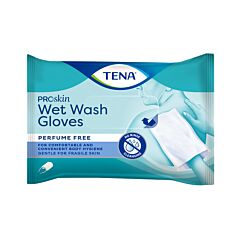 Tena ProSkin Wet Wash Gloves Gants de Toilette Pré-Imprégnés Sans Parfum 8 Pièces