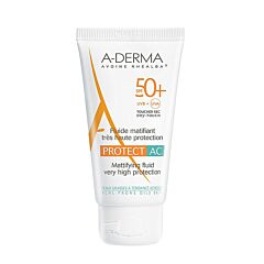 A-Derma Protect AC Matterende Fluide Acne SPF50+ 40ml