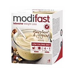 Modifast Intensive Pudding Yoghurt Hazelnoot 8x52g