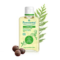 Puressentiel Capillaire Huile de Soin Bio Argan Cèdre de l'Atlas Flacon 100ml