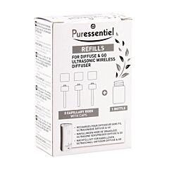 Puressentiel Recharges pour Diffuseur Sans Fil Ultrasonique Diffuse & Go 1 Kit