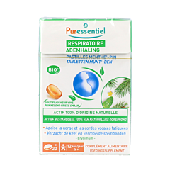 Puressentiel Ademhaling Keelpastilles - Munt/ Den - 20 Stuks