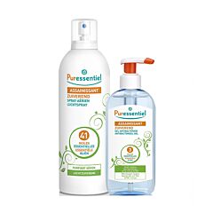 Puressentiel Assainissant Spray Aérien 500ml + PROMO Gel Antibactérien 250ml GRATUIT