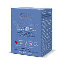 QuattroCardio CoQ10 + Omega 3 + Vitamines D3 & K2 60 Softgels + 30 Comprimés