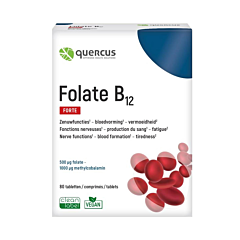Quercus Folate B12 Forte - 80 Comprimés