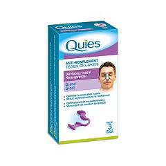 Quies Anti-Ronflement Dilatateur Nasal Grande Taille 1 Pièce