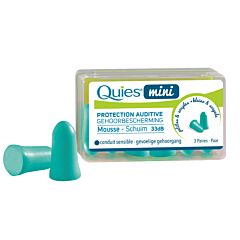 Quies Protection Auditive Mini Mousse 33dB 3 Paires