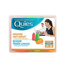 Quies Protection Auditive Mousse Confort Fluo Bruits Forts 35dB 6 Paires