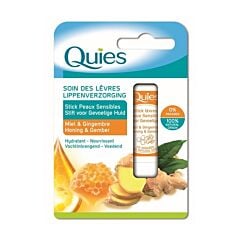 Quies Stick Lèvres Peaux Sensibles Miel & Gingembre 1 Pièce