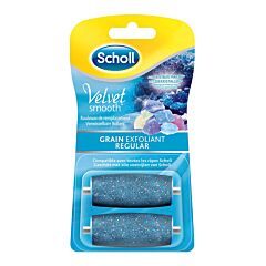 Scholl Velvet Smooth Rouleaux de Remplacement Grain Exfoliant Regular 2 Pièces