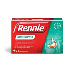 Rennie Mint Sans Sucre 24 Comprimés à Croquer