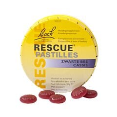 Bach Rescue Pastilles Zwarte Bes Suikervrij 50g