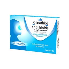 Rhinathiol Antirhinitis Rhumes Rhinites Sinusites 40 Comprimés