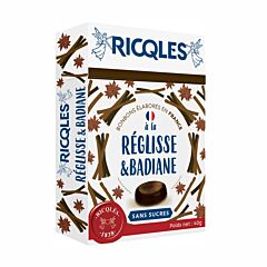 Ricqles Snoepjes Zoethout Zonder Suiker 40g