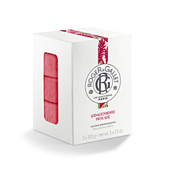 Roger & Gallet Coffret Trio Gingembre Rouge Savons 100g 3 Pièces