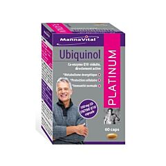 MannaVital Ubiquinol Co-Enzyme Q10 Platinum 60 Gélules