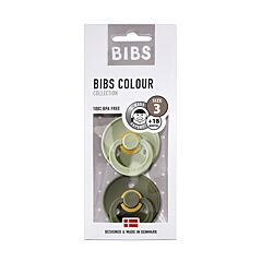 Bibs Sucettes +18m Sage/Hunter Green 2 Pièces
