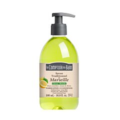 Le Comptoir du Bain Savon Traditionnel de Marseille Citron-Menthe Flacon Pompe 500ml