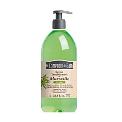 Le Comptoir du Bain Savon Traditionnel de Marseille Verveine Flacon Pompe 1L