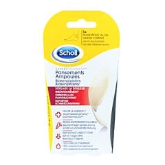 Scholl Pansements Ampoules Talon - Grand Format - Sans Latex - 5 Pièces