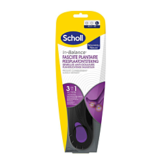 Scholl In-Balance Semelles Anti-Douleur Fasciite Plantaire - Large 42,5-45 - 1 Paire