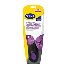 Scholl In-Balance Semelles Anti-Douleur Fasciite Plantaire - Medium 40-42 - 1 Paire