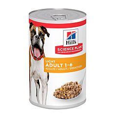 Hill's Science Plant Canine Light Adult 1-6 au Poulet 370g