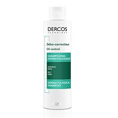 Vichy Dercos Shampooing Sébo-Correcteur Cheveux Gras Flacon 200ml
