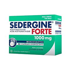 Sedergine Forte 1000mg  20 Bruistabletten