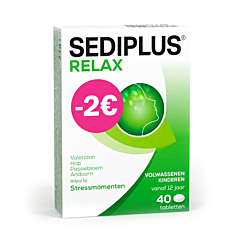 Sediplus Relax 40 Tabletten - Promo - €2