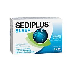 Sediplus Sleep Adultes & Enfants +6 ans 40 Comprimés