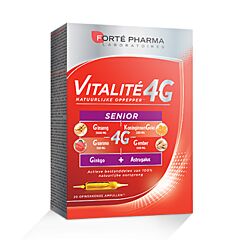 Forté Pharma Vitalité 4G Coup de Fouet Naturel Senior 20 Ampoules Energisantes