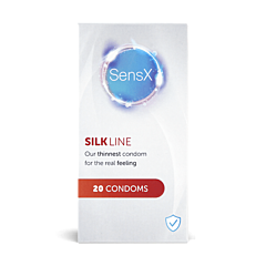 SensX Silk Line Préservatifs - 20 Pièces