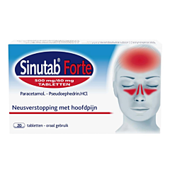 Sinutab Forte 500mg/60mg 20 Comprimés