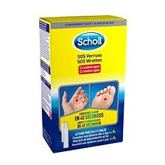 Scholl SOS Wratten Handen & Voeten Cryotherapie Spray 80ml + 16 Applicators