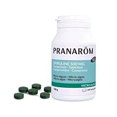 Pranarôm Spiruline 500mg Micro-Algues 200 Comprimés