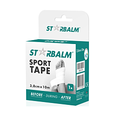 Star Balm Witte Sporttape - 3,8cmx10m - 1 Rol