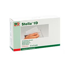 Stella 1D Compresses de Gaze Stériles 5x5cm 30 Pièces