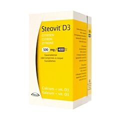 Steovit D3 500mg/400 IE Citroen 180 Kauwtabletten