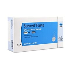 Steovit Forte Orange Calcium + Vitamine D3 1000mg/880Ui 30 Comprimés Effervescents