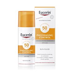 Eucerin Sun Photoaging Control Fluide Anti-Âge IP50+ Flacon Airless 50ml