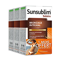 Sunsublim Bronzage Intégral Peau Normale Triopack 3x30 Gélules