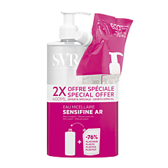 SVR Sensifine AR Eau Micellaire Anti-Rougeur + Eco Recharge 2x400ml