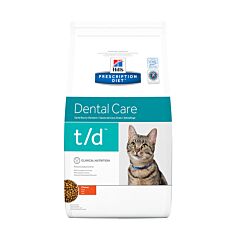 Hill's Prescription Diet Feline Dental Care t/d au Poulet 1,5kg