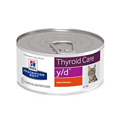 Hills Prescription Diet Thyroid Care Y/D Kattenvoer Kip 156g 