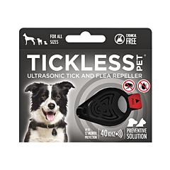 Tickless Pet Appareil Ultrason Repousse Tiques & Puces - Noir - 1 Pièce