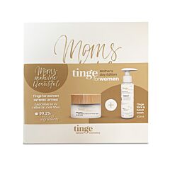 Tinge Coffret Cadeau Mothers Day Crème de Jour Anti-Âge Femmes 50ml + Face & Handwash 100ml