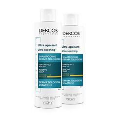Vichy Dercos Shampooing Ultra Apaisant Cheveux Secs Promo Duo 2ème à -50% - 2x200ml