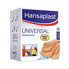 Hansaplast Universal Family Pack Pansements Résistants à l'Eau 100 Pièces